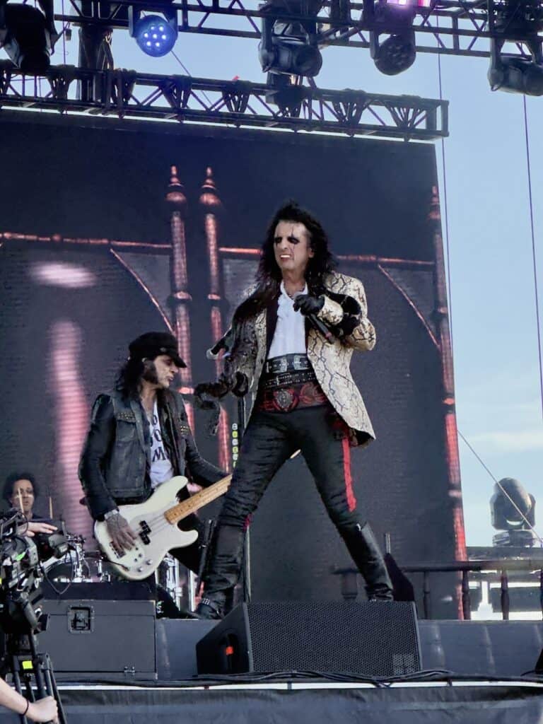 Alice Cooper performing live on stage at OC Rockfest in Ocean City Maryland